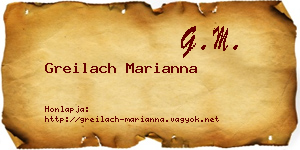 Greilach Marianna névjegykártya